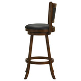 Broxton Upholstered Swivel Bar Chair Chestnut (Set of 2) - 101920