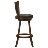 Broxton Upholstered Swivel Bar Chair Chestnut (Set of 2) - 101920