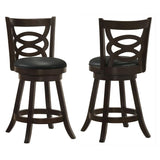 Calecita Wood Swivel Counter Stool Cappuccino (Set of 2) - 101929