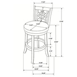Calecita Wood Swivel Counter Stool Cappuccino (Set of 2) - 101929
