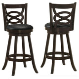 Calecita Wood Swivel Bar Chair Cappuccino (Set of 2) - 101930
