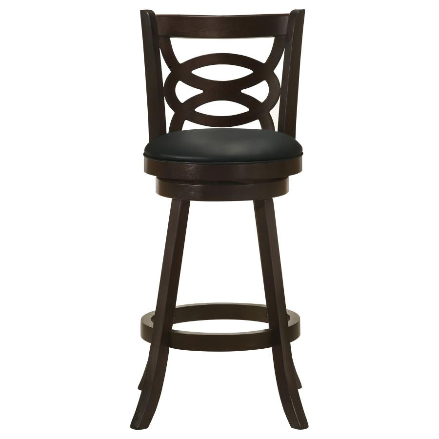 Calecita Wood Swivel Bar Chair Cappuccino (Set of 2) - 101930