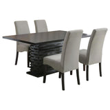 Stanton 5-piece Rectangular Dining Table Set Grey - 102061-S5