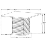 Stanton 5-piece Square Counter Height Dining Table Set Grey - 102068-S5