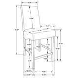 Stanton 5-piece Square Counter Height Dining Table Set Grey - 102068-S5