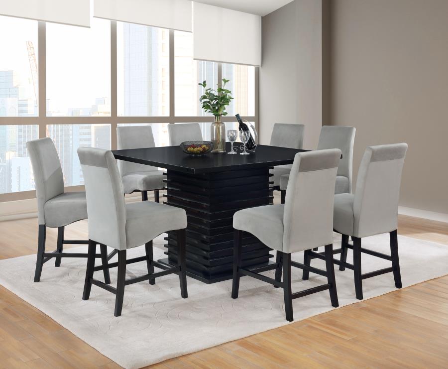 Stanton 9-piece Square Counter Height Dining Table Set Grey - 102068-S9