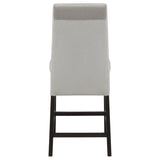 Stanton Velvet Upholstered Counter Chair Grey (Set of 2) - 102069GRY