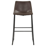 Michelle Upholstered Bar Chair Brown (Set of 2) - 102536