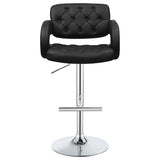 Brandi Adjustable Bar Stool Black and Chrome - 102555