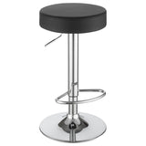 Ramses 29-inch Adjustable Bar Stool Chrome and Black - 102558