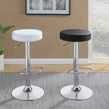 Ramses 29-inch Adjustable Bar Stool Chrome and Black - 102558