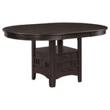 Lavon 5-piece Oval Extension Leaf Dining Set Espresso - 102671-S5