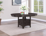Lavon Oval 60-inch Extension Leaf Dining Table Espresso - 102671