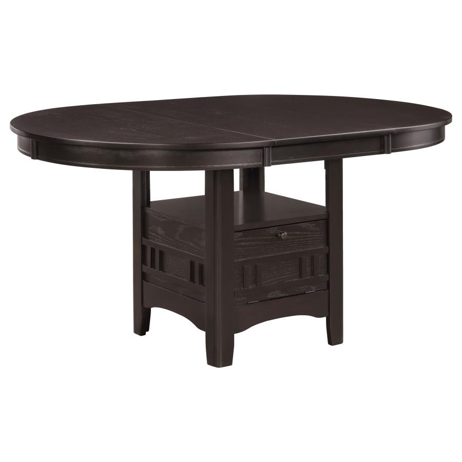 Lavon Oval 60-inch Extension Leaf Dining Table Espresso - 102671