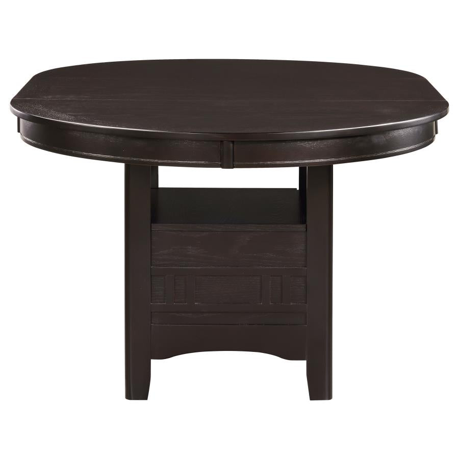 Lavon Oval 60-inch Extension Leaf Dining Table Espresso - 102671