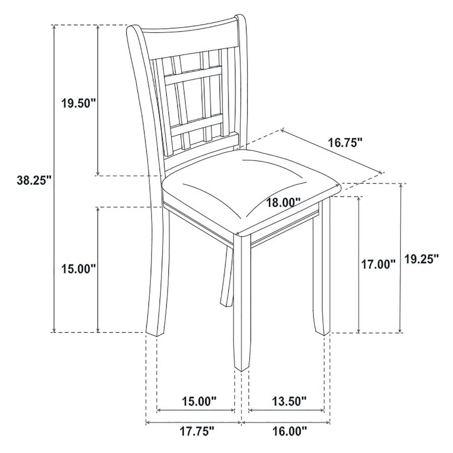 Lavon Wood Dining Side Chair Espresso (Set of 2) - 102672