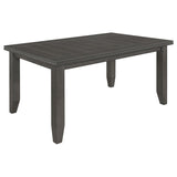 Dalila 6-piece Rectangular Dining Table Set Dark Grey - 102721GRY-S6