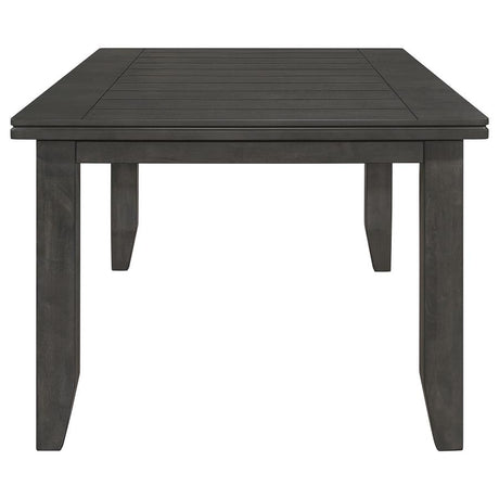 Dalila 6-piece Rectangular Dining Table Set Dark Grey - 102721GRY-S6