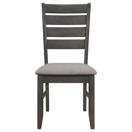 Dalila 6-piece Rectangular Dining Table Set Dark Grey - 102721GRY-S6