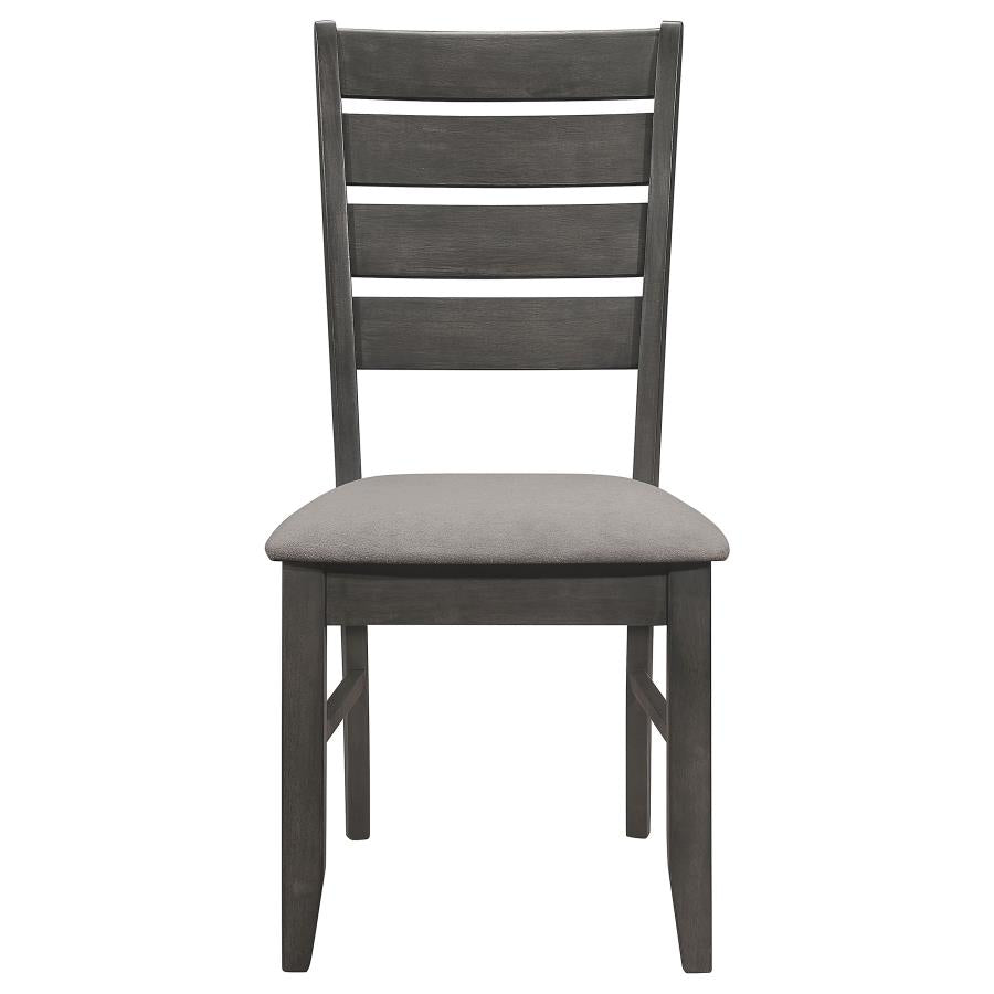 Dalila 6-piece Rectangular Dining Table Set Dark Grey - 102721GRY-S6