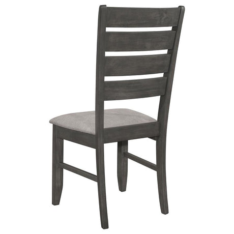 Dalila 6-piece Rectangular Dining Table Set Dark Grey - 102721GRY-S6