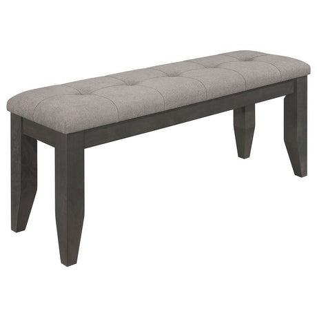 Dalila 6-piece Rectangular Dining Table Set Dark Grey - 102721GRY-S6