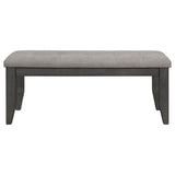 Dalila 6-piece Rectangular Dining Table Set Dark Grey - 102721GRY-S6