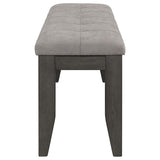 Dalila 6-piece Rectangular Dining Table Set Dark Grey - 102721GRY-S6