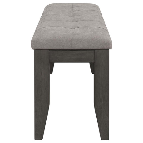 Dalila 6-piece Rectangular Dining Table Set Dark Grey - 102721GRY-S6