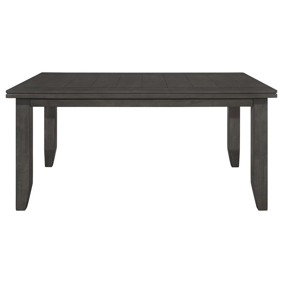 Dalila Rectangular 66-inch Wood Dining Table Dark Grey - 102721GRY