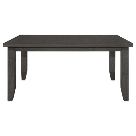 Dalila Rectangular 66-inch Wood Dining Table Dark Grey - 102721GRY