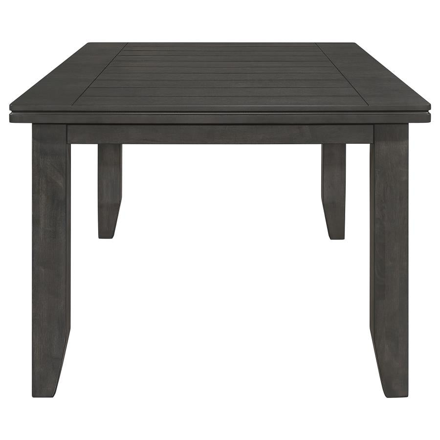Dalila Rectangular 66-inch Wood Dining Table Dark Grey - 102721GRY