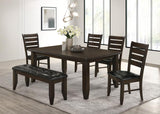 Dalila Rectangular 66-inch Wood Dining Table Cappuccino - 102721