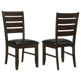 Dalila Wood Dining Side Chair Cappuccino (Set of 2) - 102722