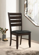 Dalila Wood Dining Side Chair Cappuccino (Set of 2) - 102722