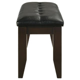 Dalila Leatherette Upholstered Wood Dining Bench Cappuccino - 102723