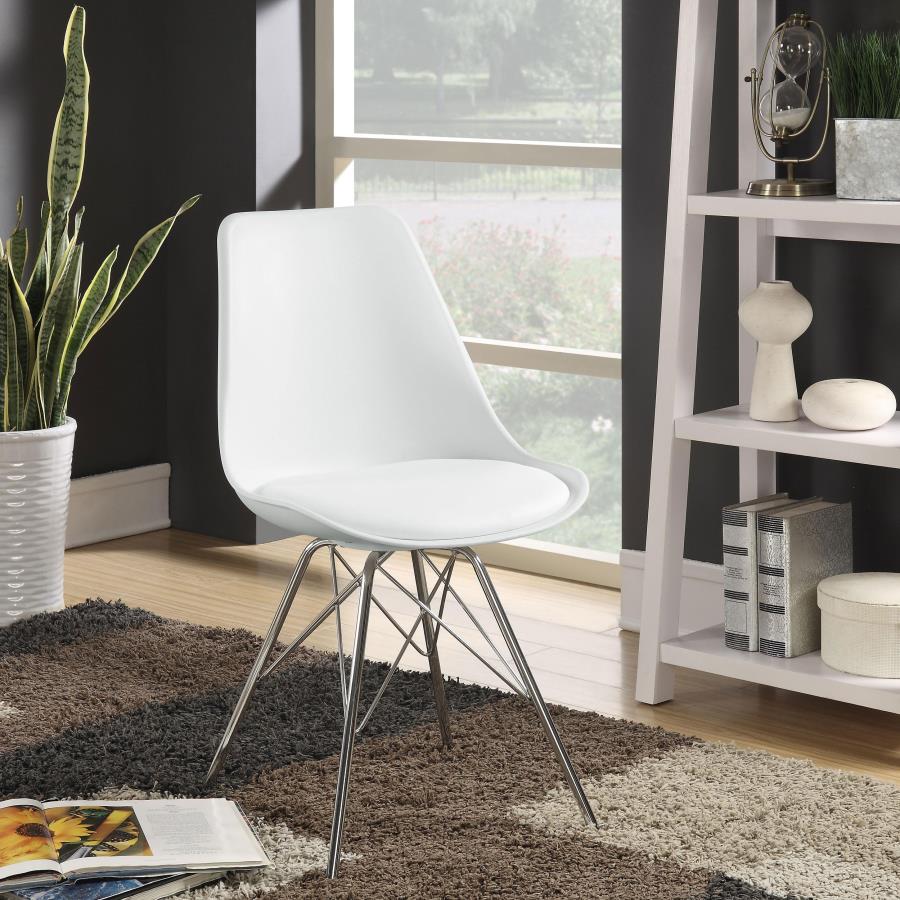 Juniper Polypropylene Dining Side Chair White (Set of 2) - 102792