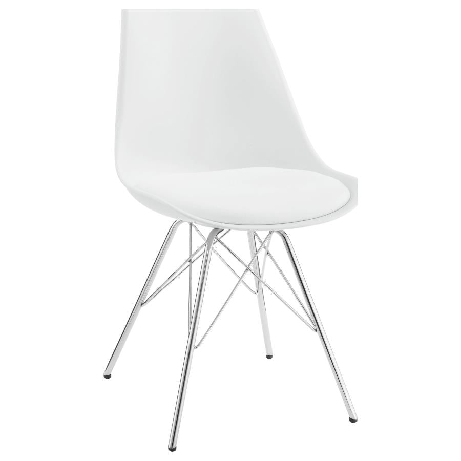 Juniper Polypropylene Dining Side Chair White (Set of 2) - 102792