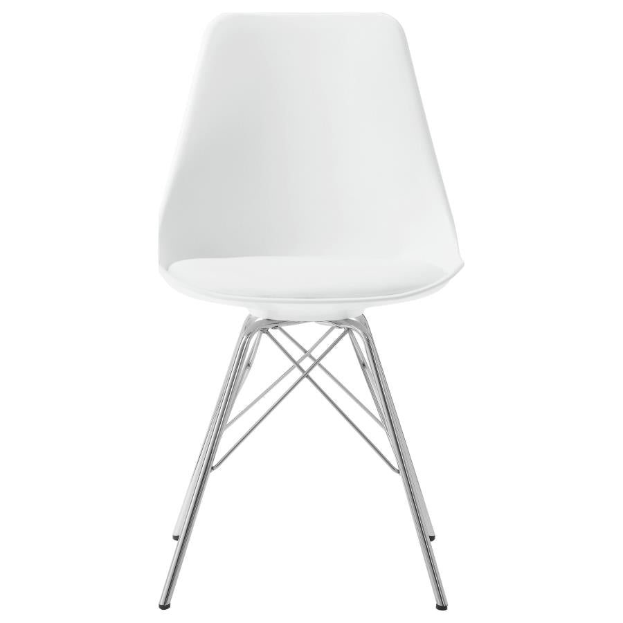 Juniper Polypropylene Dining Side Chair White (Set of 2) - 102792