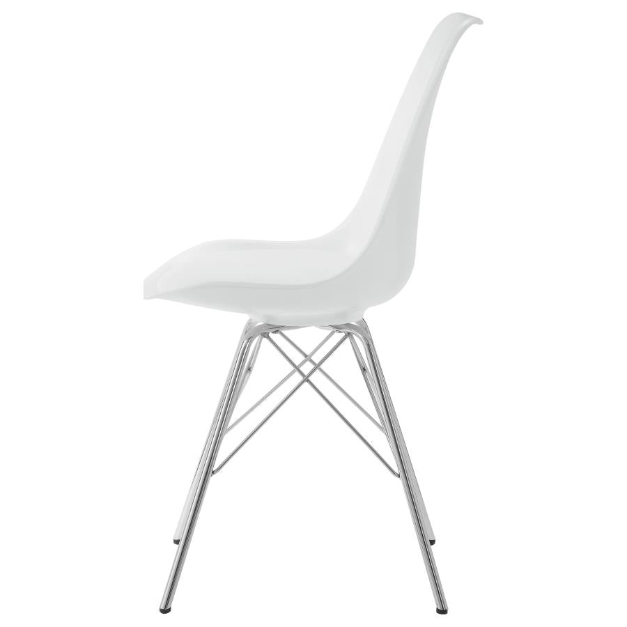 Juniper Polypropylene Dining Side Chair White (Set of 2) - 102792