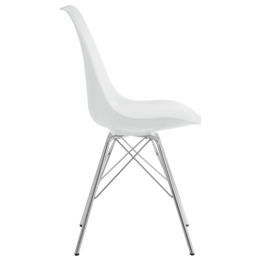 Juniper Polypropylene Dining Side Chair White (Set of 2) - 102792