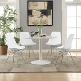 Juniper Polypropylene Dining Side Chair White (Set of 2) - 102792