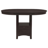 Lavon 5-piece Oval Counter Height Dining Set Espresso - 102888-S5