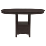 Lavon 5-piece Oval Counter Height Dining Set Espresso - 102888-S5