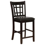 Lavon 5-piece Oval Counter Height Dining Set Espresso - 102888-S5