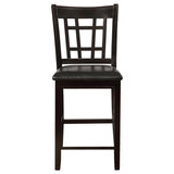 Lavon 5-piece Oval Counter Height Dining Set Espresso - 102888-S5