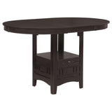 Lavon Oval 60-inch Extension Counter Dining Table Espresso - 102888