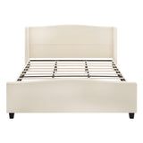 Platform Bed Frame With Tall Headboard And High Footboard