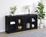 Riva 4-door Dining Sideboard Buffet Storage Credenza Black - 103895