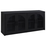 Riva 4-door Dining Sideboard Buffet Storage Credenza Black - 103895